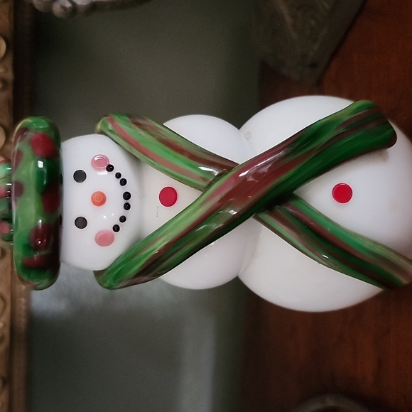 Vitrix Other - Corning NY Vitrix Hot Glass Studio Snowman Figurine